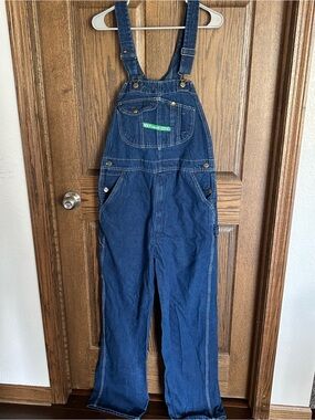 Men's Dark Blue Denim Overalls - Unbranded